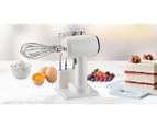 Healthy Choice Cordless Hand Mixer w/ Stand - White/Silver 3