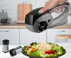 Healthy Choice Cordless Rechargeable Grater - Black/Grey