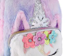 OMG Accessories Miss Gwen Fur Mini Backpack - Lavender