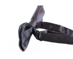 Boys Gunmetal Plain Bow Tie Polyester