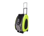 Ibiyaya EVA 5-in-1 Combo Pet Carrier, Pram & Backpack, Apple Green