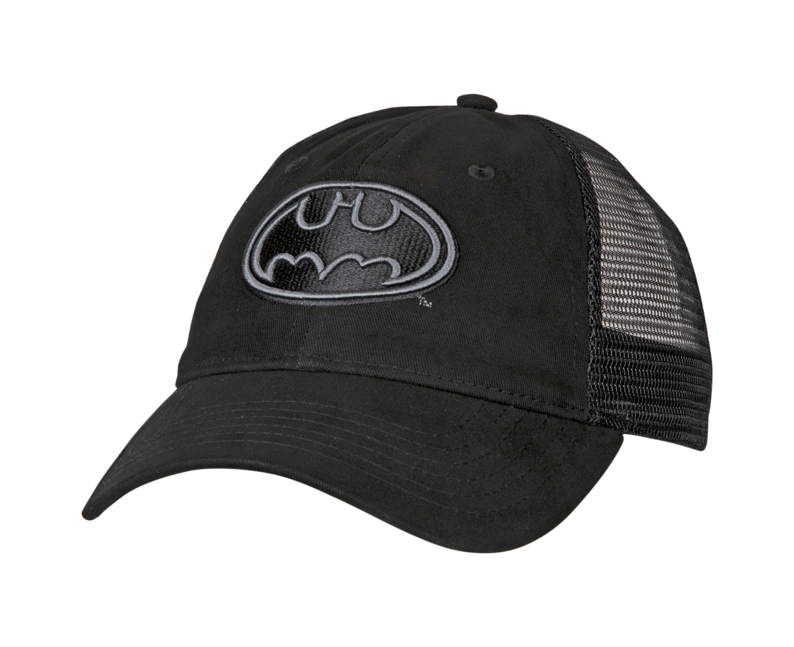 New Era Batman Throwback Youth Mesh Trucker Adjustable Hat Blue/Gray 
