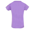 ASICS Youth Girls' Short Sleeve Graphic Tee / T-Shirt / Tshirt - Purple