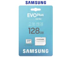 Samsung EVO Plus 128GB microSD Memory Card UHS-I U3 130MB/s microSDXC A2