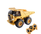 1:24 Realistic 2.4GHz 6CH RC Remote Control Construction Dump Truck With Lighting and 6 Controls Functions