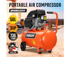 Portable 50L 3HP Electric Air Compressor Tank Direct Drive Pump Inflator