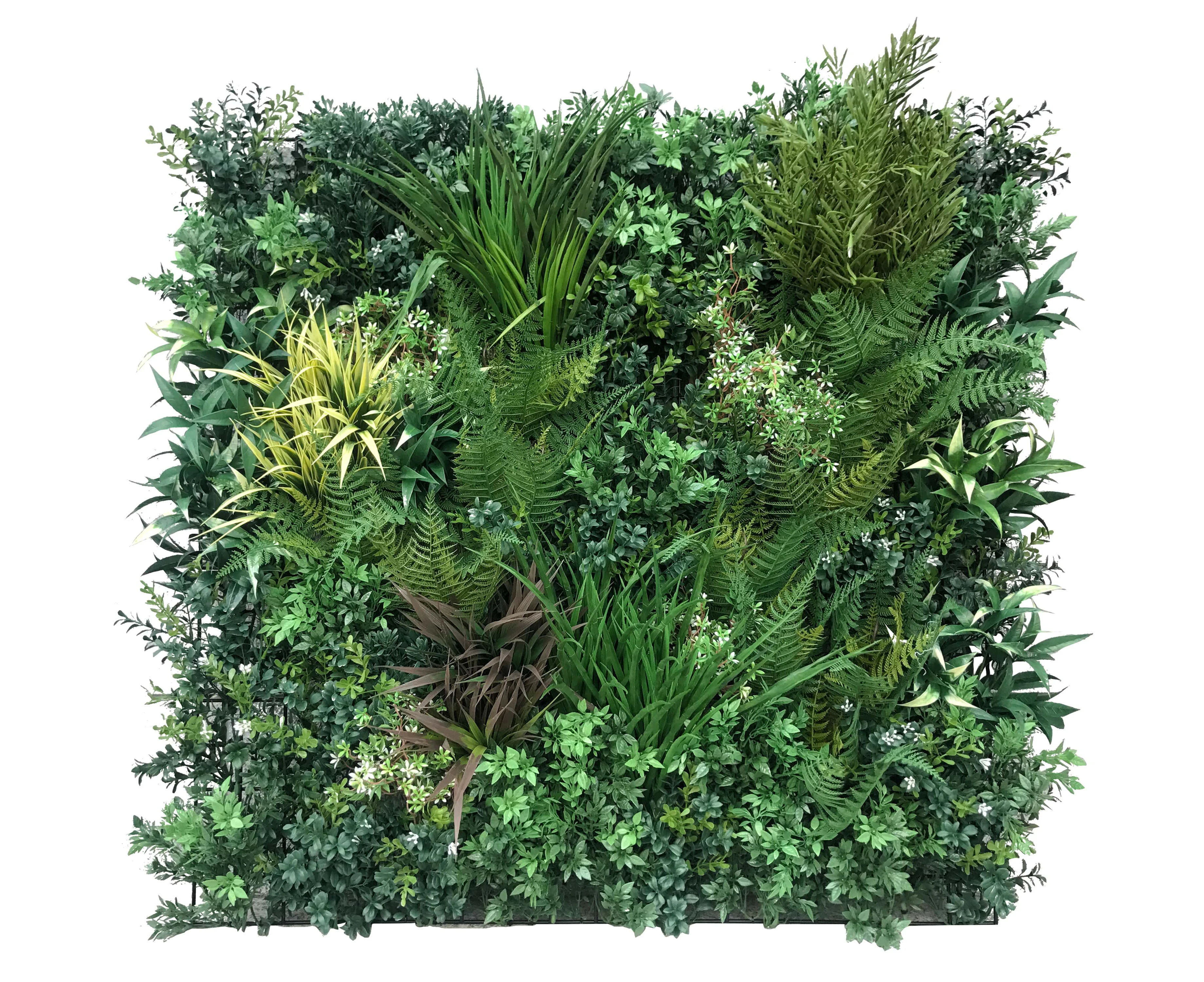 Autumn Greenery Bespoke Vertical Garden / Green Wall UV Resistant 90cm x 90cm