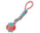 Paws & Claws 42cm Stretch Fetch Braided Rope Knot Ball Tugger Toy