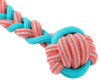 Paws & Claws 42cm Stretch Fetch Braided Rope Knot Ball Tugger Toy