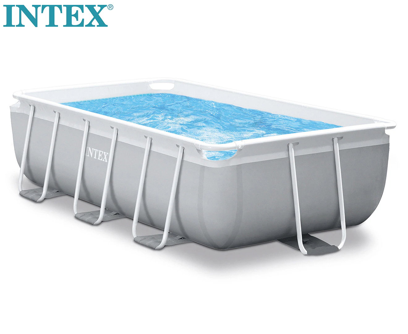 Intex 300x175cm Prism Frame Rectangular Swimming Pool Set - 80cm