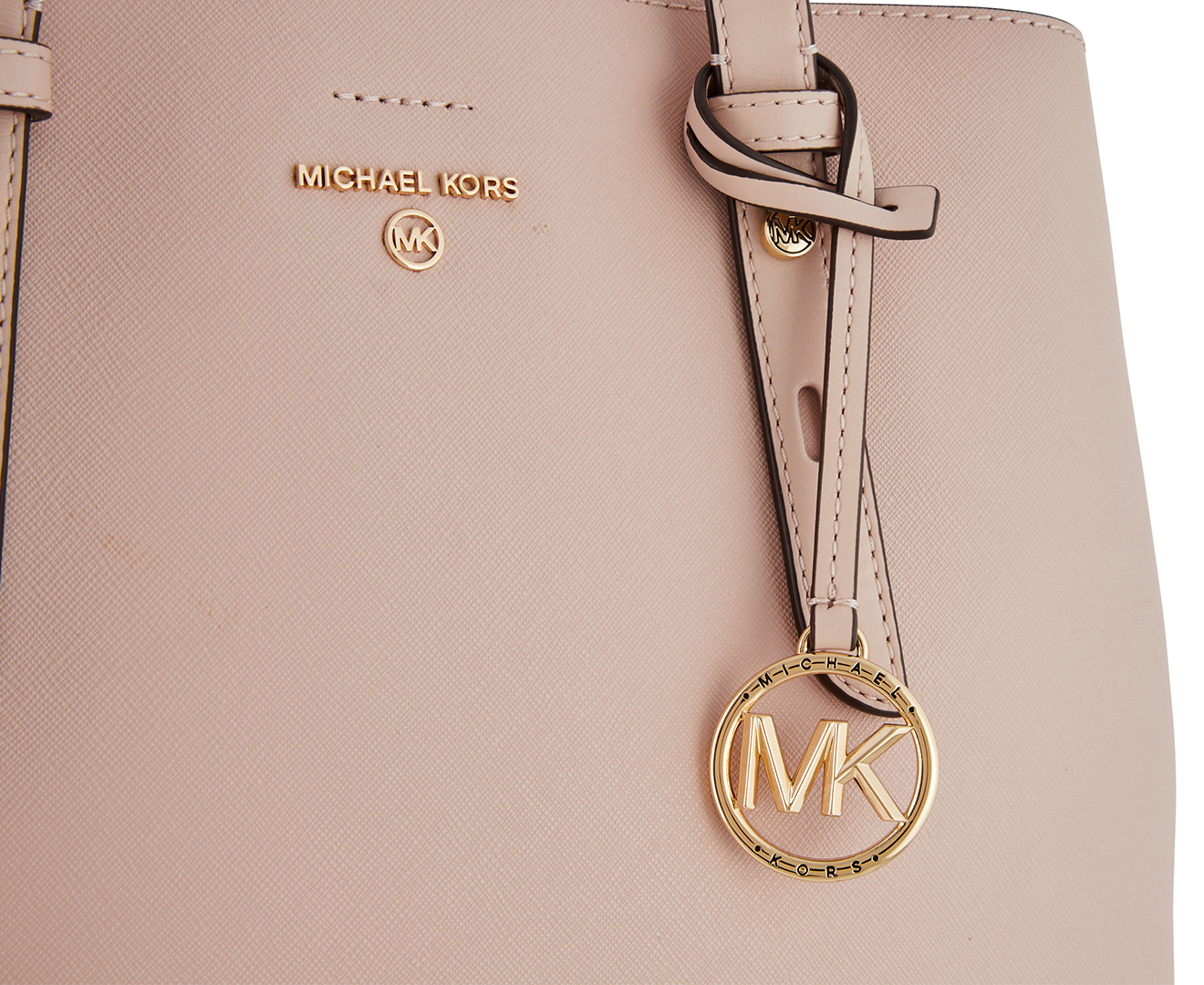 Michael Kors Mel Medium Leather Tote Bag - Soft Pink