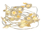 Mirabella 20 LED Reindeer Battery Operated String Lights - Warm White