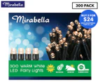 Mirabella 300 LED Solar Fairy Lights - Warm White