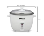 TODO 1.8L Rice Cooker 10 Cup Capacity 700W Spoon Cup Keep Warm Non Stick Pan