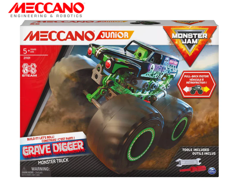 Meccano Junior Monster Jam Grave Digger Truck