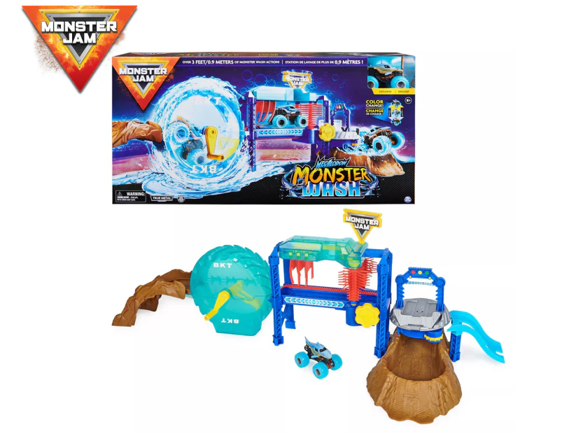 Monster Jam 1:64 Scale Megalodon Monster Wash Playset