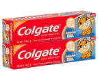 2 x Colgate Toothpaste Kids 2-5 Years Bubble Fruit 50mL