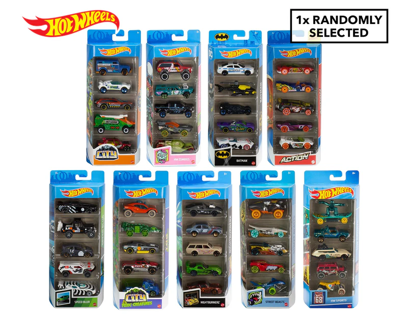 Hot Wheels Car Toy 5-Pack - Randomly Selected