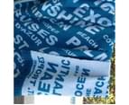 Typo Sunshine Blue Blanket / Throw with Wording Made In Europe 1