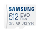 Micro SD Card 512GB Samsung Evo Plus micro SDXC Class 10 Camera Memory 130MB/s