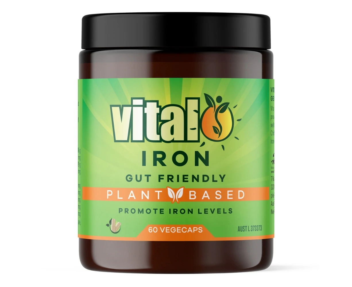 Vital Plant Based Iron Supplement 60 Vegecaps