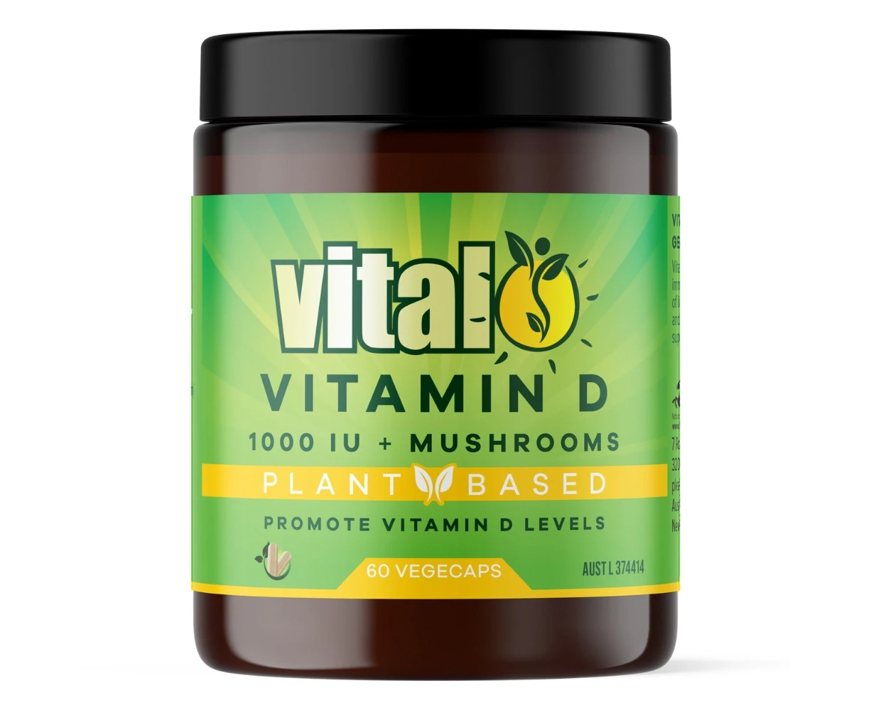 Vital Plant Based Vitamin D Supplement 60 Vegecaps