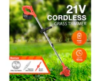 Whipper Snipper Cordless Grass Trimmer Electric Strimmer Garden Tool Portable 90 Min