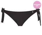 All About Eve Women's Evie Knot Side Bikini Swim Briefs - Black