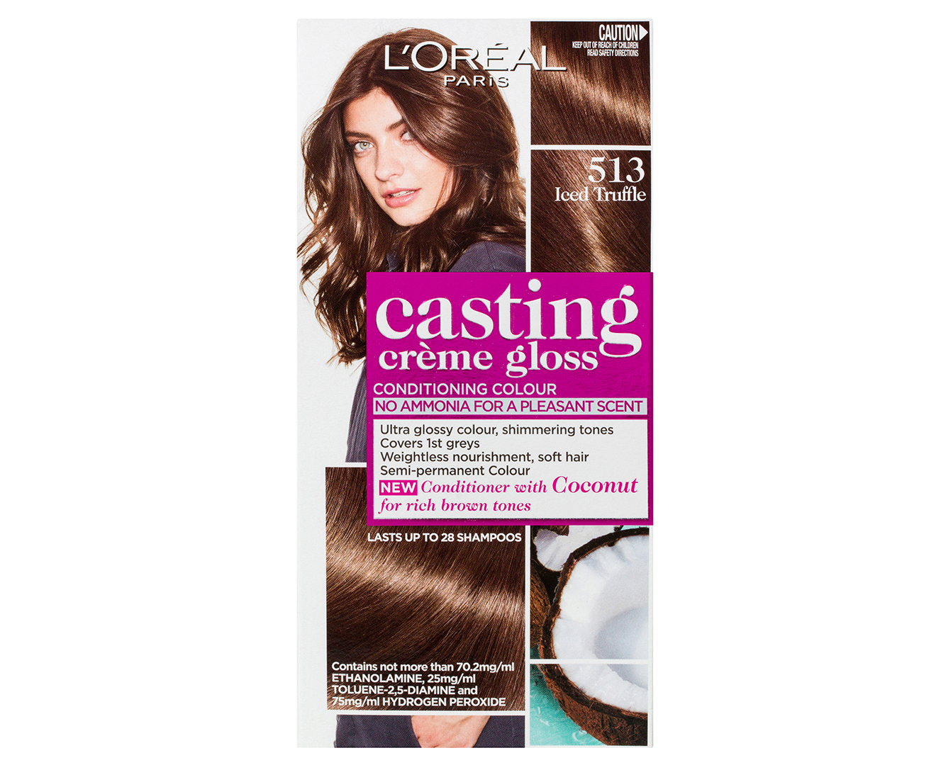 L'Oréal Paris Casting Crème Gloss Semi-Permanent Hair Colour - #513 Iced  Truffle .au