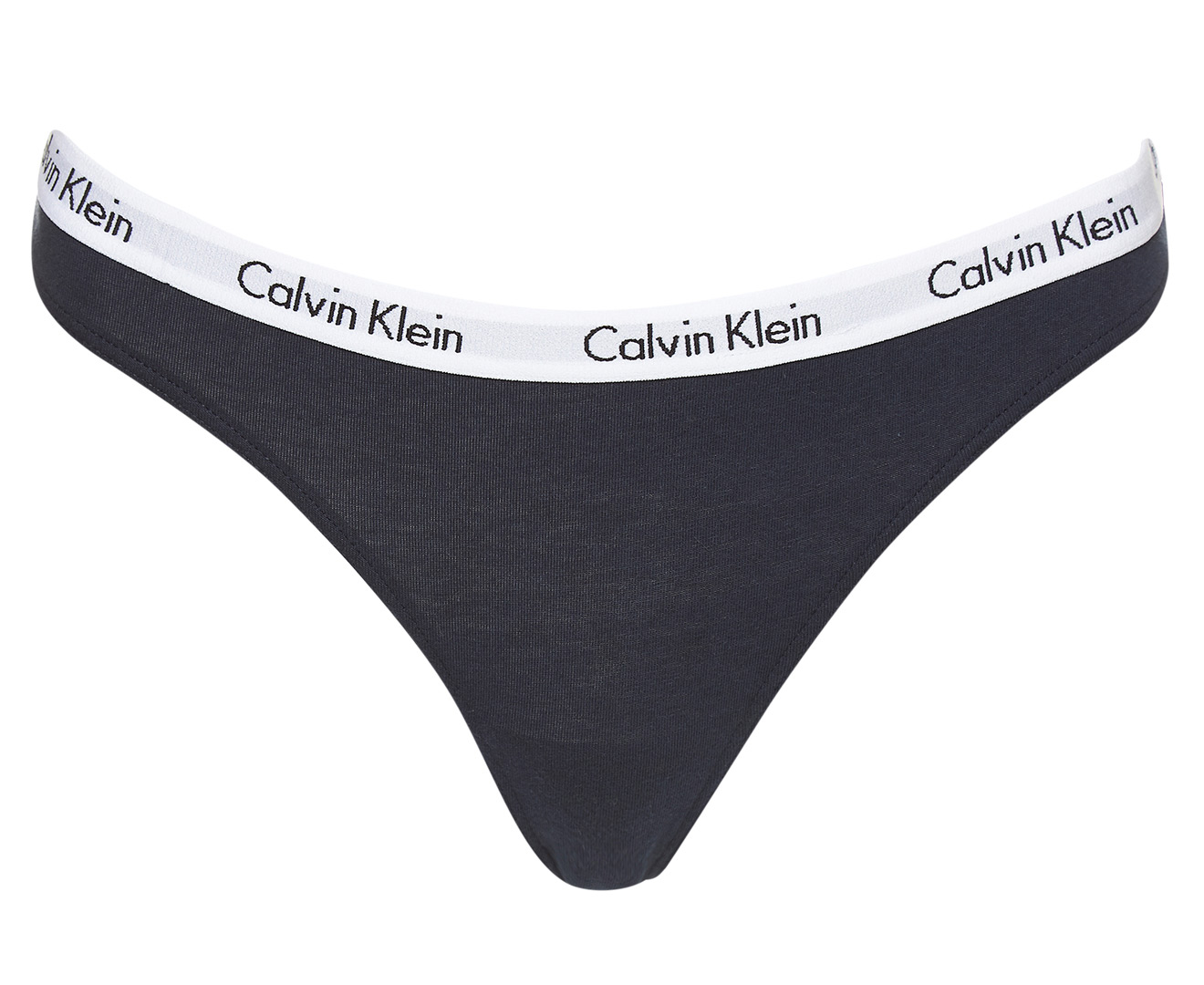 Calvin Klein Women's Chromatic Thongs 3-Pack - Black/Nymphs Thigh