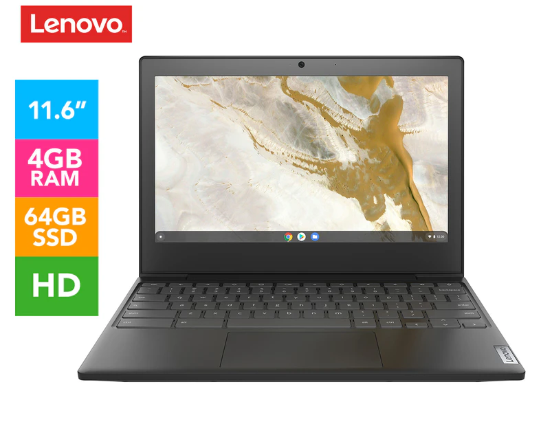 Lenovo 11.6-Inch IdeaPad Slim 3i Chromebook - Black 82BA0010AU