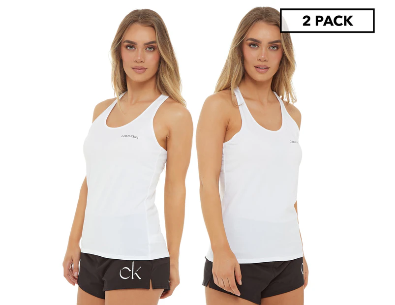 Calvin Klein Women's Everyday Essentials Tank 2-Pack - White