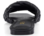 Siren Women's Saturn Leather Slides - Black