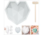 Large Heart Shape Cake Mould Chocolate Candy DIY Silicone Craft Mold