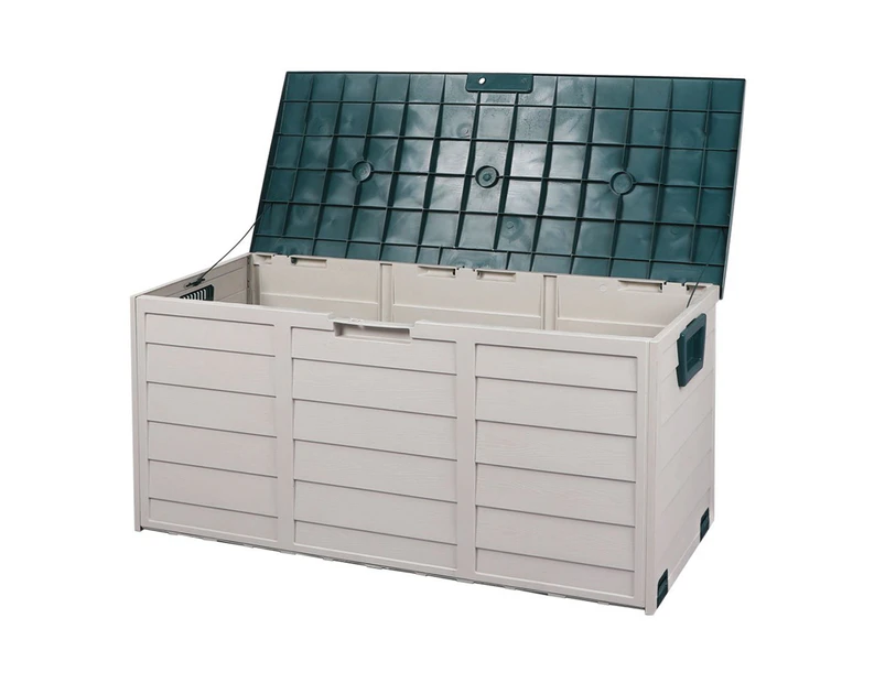 290l Outdoor Storage Box Garden Lockable Toys Tools Container Waterproof Indoor