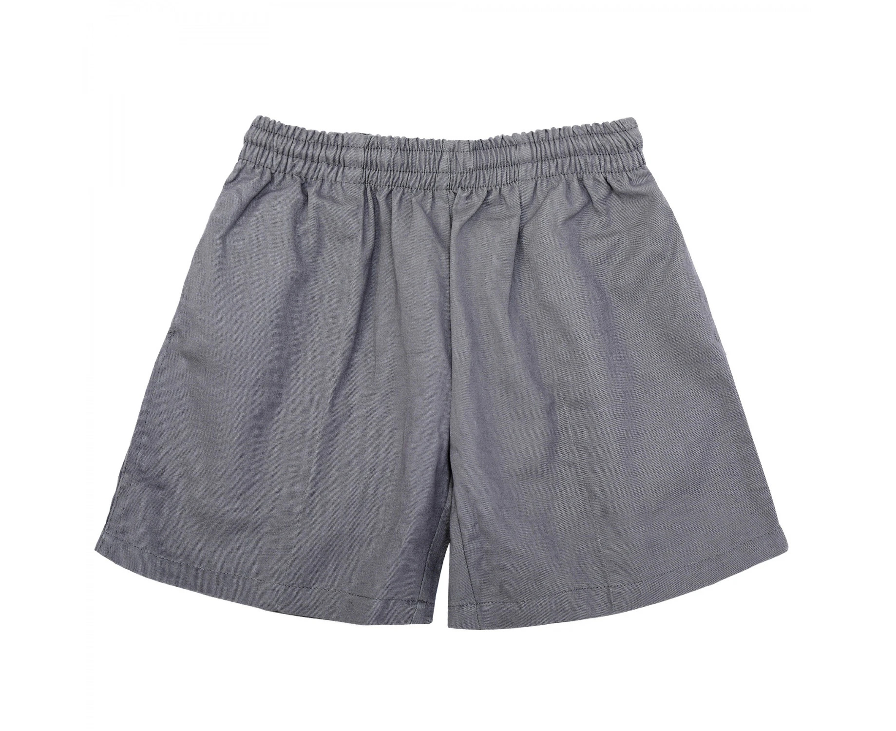 KIDS 100% COTTON WOVEN SCHOOL DRILL SHORTS-GREY