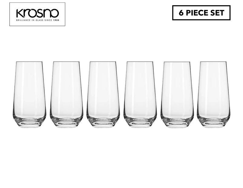 Set of 6 Krosno 480mL Splendour Highball Glasses
