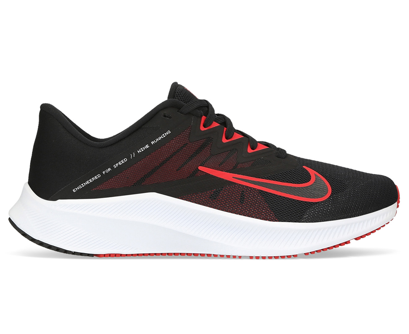 Nike Men's Quest 3 Running Shoes - Black/Red/White | Catch.co.nz