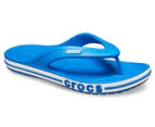 Crocs Unisex Bayaband Flip-Flops - Bright Cobalt/White