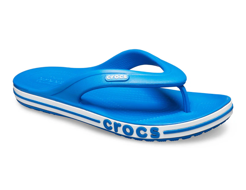 Crocs Unisex Bayaband Flip-Flops - Bright Cobalt/White