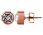 Mestige Chevron Necklace & Earrings Set w/ Swarovski® Crystals - Rose Gold 2
