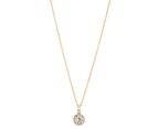 Mestige Chevron Necklace & Earrings Set w/ Swarovski® Crystals - Gold