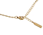 Mestige Chevron Necklace & Earrings Set w/ Swarovski® Crystals - Gold