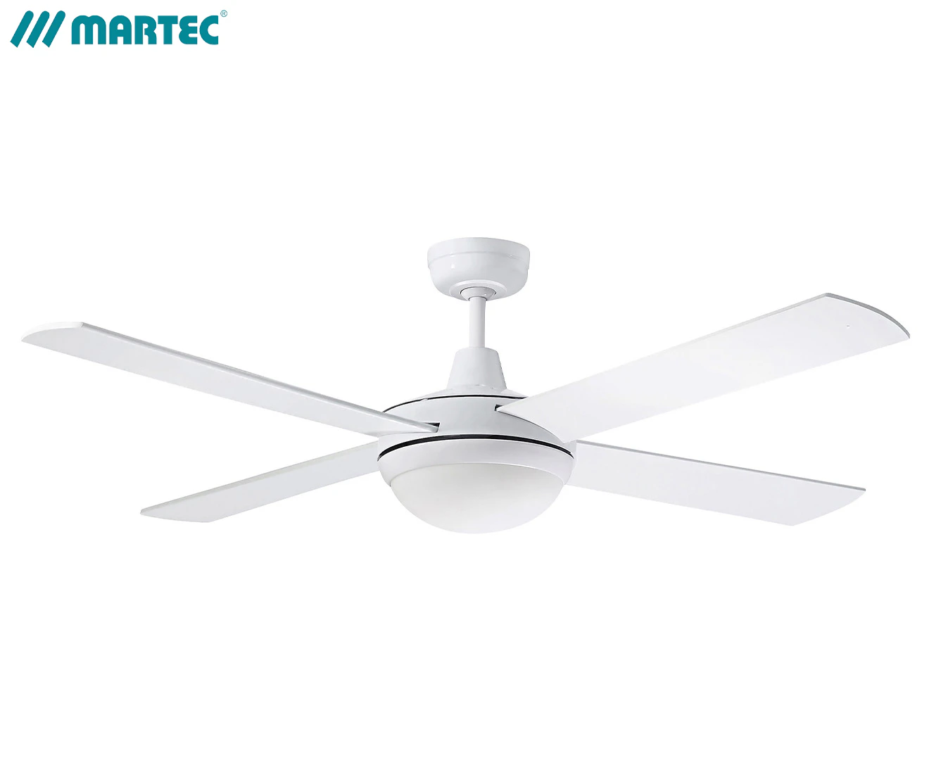 Martec Lifestyle 1320mm (52") 4 Blade AC Ceiling Fan w/ Tricolour LED Light