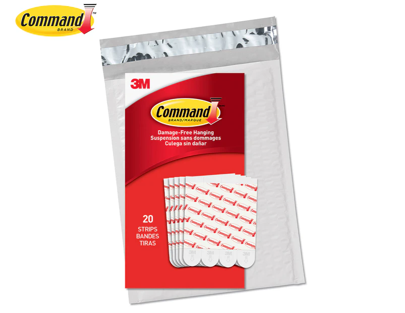 Command Large Adhesive Refill Strips 20-Pack - White