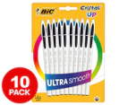 BiC Cristal Up Pens 10-Pack - Black