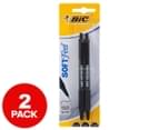 BiC Soft Feel Retractable Pens 2-Pack - Black 1