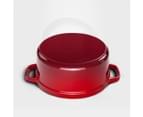 SOGA Cast Iron 24cm Enamel Porcelain Stewpot Casserole Stew Cooking Pot With Lid 3.6L Blue 4