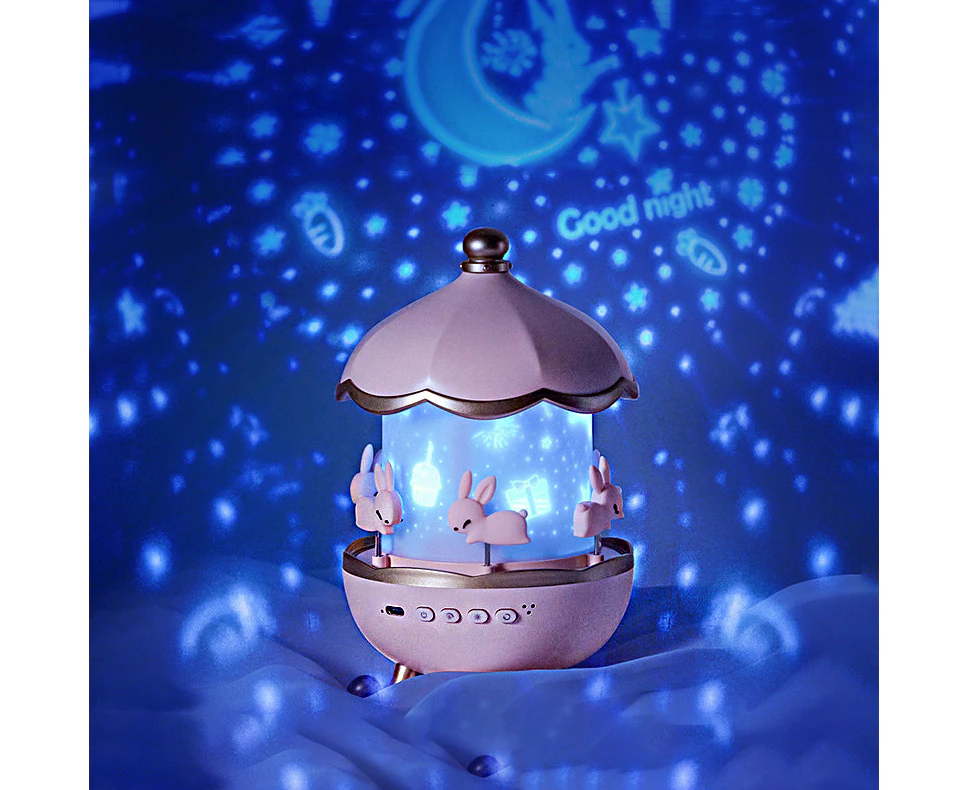 Star Projection Night Light Desktop Cute Rotating House Projector light