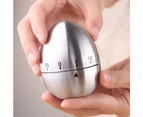 Kitchen mechanical timer 60 minutes egg timer-silver